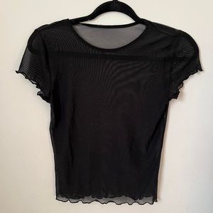Forever 21 See Through Mesh Crop Top